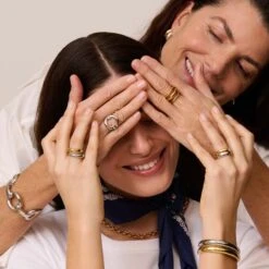 Bague Large INES - Argenté -Éclat Bijoux Soldes 02220312 050 52 M2