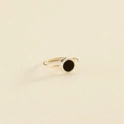 Nouvelles Arrivées 13 Bague Fine MOONONYX - Onyx