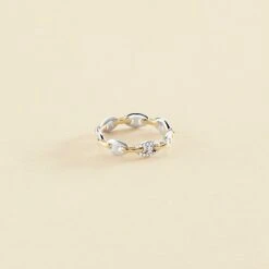Bague Fine ETREINTE - Argenté / Doré