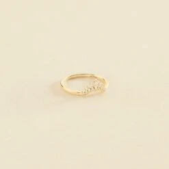 Bague Fine LUCKY EYE - Cristal / Doré