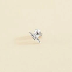 Piercing Puce ECLAIR - Cristal / Argenté