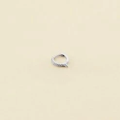 Piercing Créole PICBRIL - Cristal / Argenté