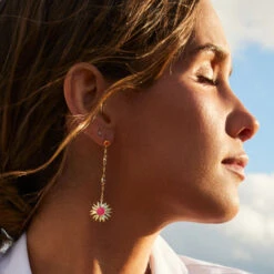 Boucles D'oreilles Pendantes RODEO - Multicolore / Doré -Éclat Bijoux Soldes 02380431 256 TU M1