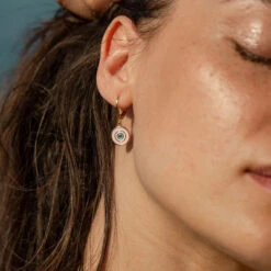 Boucles D'oreilles Pendantes CYCLADES - Rose Pâle/ Doré -Éclat Bijoux Soldes 02381228 895 TU M2