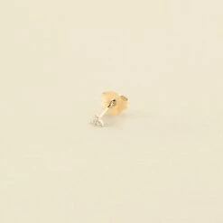 Piercing Puce MINPUNTA - Cristal / Doré