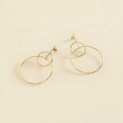 Boucles D'oreilles Pendantes CASSINI - Doré
