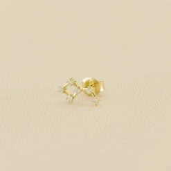 Piercing Puce CONSTEL - Cristal / Doré