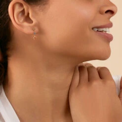 Boucles D'oreilles Pendantes BELOVED - Multicolore / Doré -Éclat Bijoux Soldes 02390404 256 TU M2