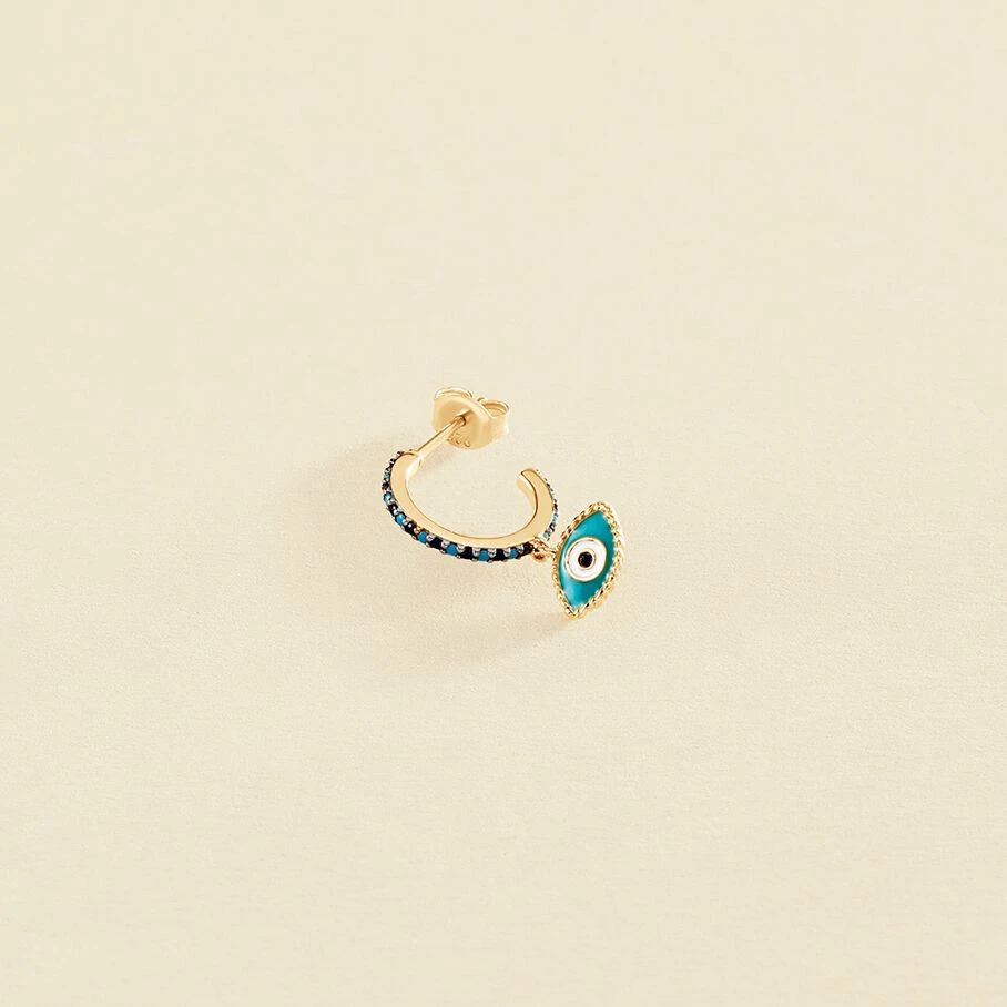 Piercing Créole MIX& MATCH - Bleu / Argenté 1 Piercing Créole MIX& MATCH - Bleu / Argenté