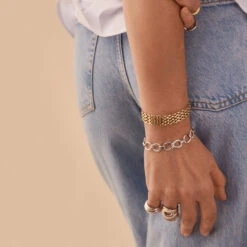 Bracelet Souple HARMONIE - Argenté 5 Bracelet Souple HARMONIE - Argenté -Éclat Bijoux Soldes 02420729 050 TU M2