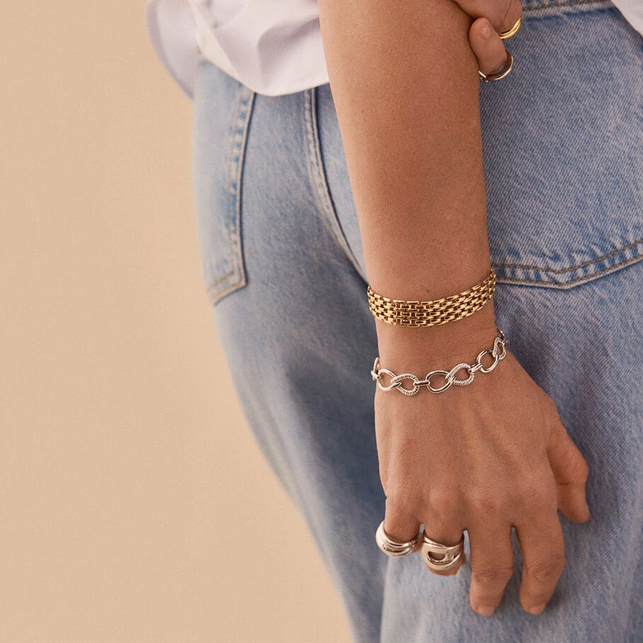 Bracelet Souple HARMONIE - Argenté 3 Bracelet Souple HARMONIE - Argenté – Image 3