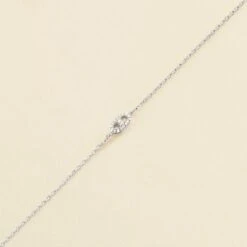 Bracelet Souple ETREINTE - Cristal / Argenté