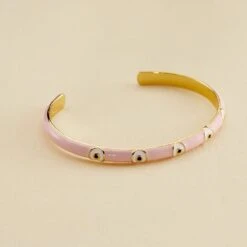 Jonc CYCLADES - Rose Pâle/ Doré