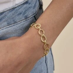 Bracelet Souple HARMONIE - Doré 5 Bracelet Souple HARMONIE - Doré -Éclat Bijoux Soldes 02490036 157 TU M2