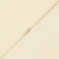 Bracelet Souple ETREINTE - Argenté / Doré