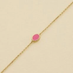 Bracelet Souple ATMA - Nacre /rose