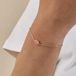 Bracelet Souple ATMA - Nacre /rose -Éclat Bijoux Soldes 02490079 642 TU M2