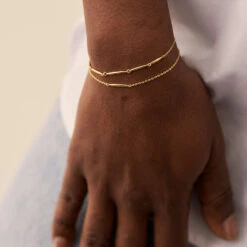 Bracelet Souple RADIEUX - Doré -Éclat Bijoux Soldes 02490082 157 TU M2