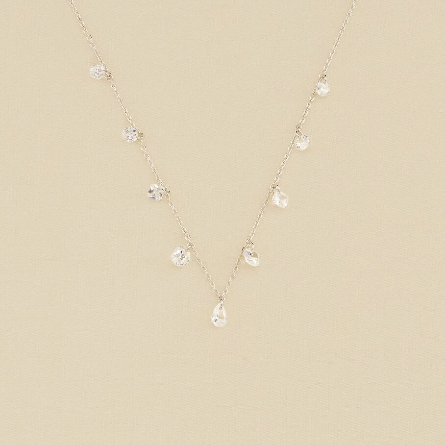 Collier Ras Du Cou PETILLE - Cristal / Argenté 1 Collier Ras Du Cou PETILLE - Cristal / Argenté