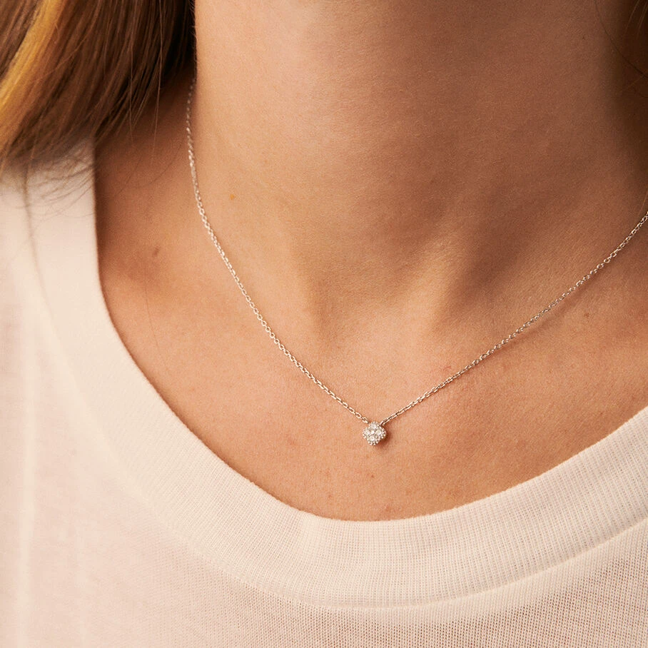 Collier Ras Du Cou BELOVED - Cristal / Argenté 2 Collier Ras Du Cou BELOVED - Cristal / Argenté – Image 2