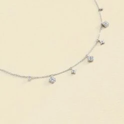 Collier Ras Du Cou BELOVED - Cristal / Argenté