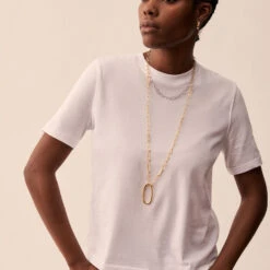 Collier Mi-long CHAIN - Argenté -Éclat Bijoux Soldes 02651375 064 TU M2