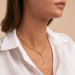 Collier Mi-long CHAIN - Doré -Éclat Bijoux Soldes 02651376 157 TU M1