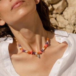 Collier Ras Du Cou RODEO - Multicolore / Doré -Éclat Bijoux Soldes 02680190 256 TU M2