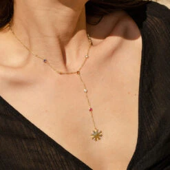 Collier Mi-long RODEO - Multicolore / Doré 7 Collier Mi-long RODEO - Multicolore / Doré -Éclat Bijoux Soldes 02680191 256 TU M2