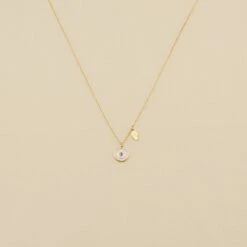 Collier Ras Du Cou CYCLADES - Rose Pâle/ Doré