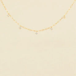 Collier Ras Du Cou HERA - Cristal / Doré