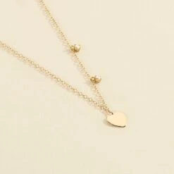 Collier Ras Du Cou CORAZON - Cristal / Doré