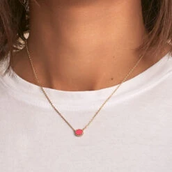 Collier Ras Du Cou ATMA - Nacre /rose -Éclat Bijoux Soldes 02690136 642 TU M1