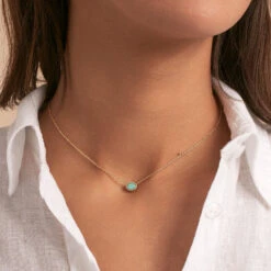 Collier Ras Du Cou ATMA - Amazonite/ Jaune 6 Collier Ras Du Cou ATMA - Amazonite/ Jaune -Éclat Bijoux Soldes 02690136 780 TU M1