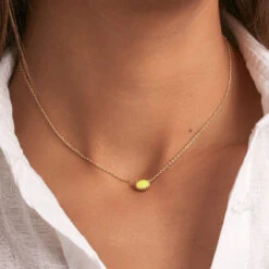 Collier Ras Du Cou ATMA - Amazonite/ Jaune 7 Collier Ras Du Cou ATMA - Amazonite/ Jaune -Éclat Bijoux Soldes 02690136 780 TU M2