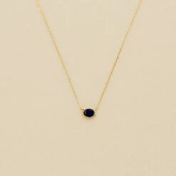 Collier Ras Du Cou ATMA - Lapis/ Bleu