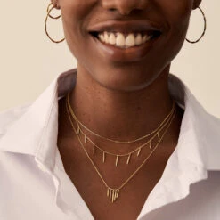 Collier Mi-long RADIEUX - Doré -Éclat Bijoux Soldes 02690145 157 TU M2